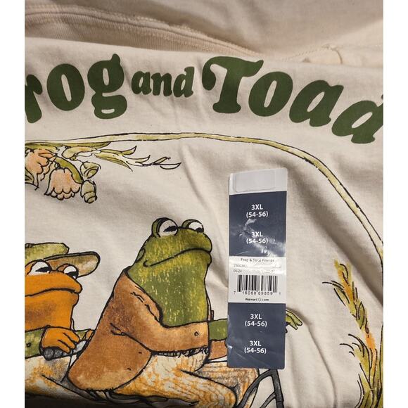 Frog and Toad Best Friend Beige Graphic T-Shirt 3XL NWT Grapic - Picture 6 of 7